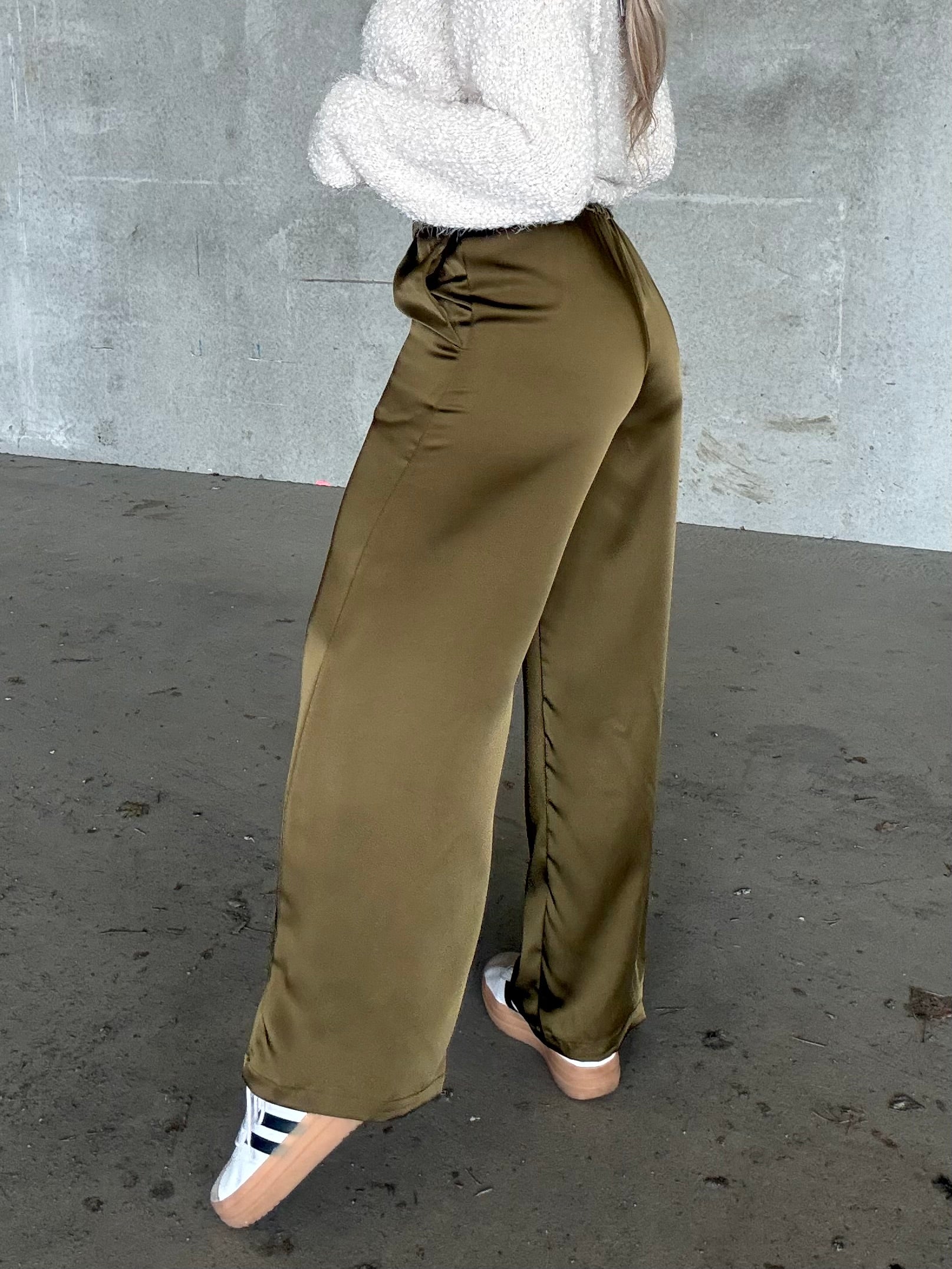 PCRONJA Trousers - Military Olive